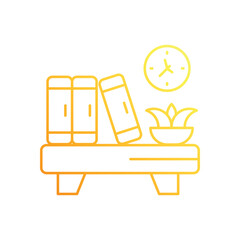 Bookshelf  vector icon