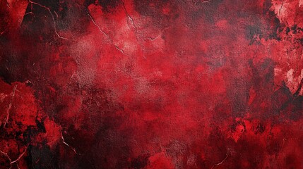 Red grunge wall texture winter love scratch the old wall vintage surface live dark black red light effect. 