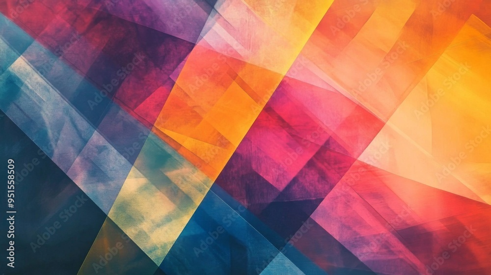 Poster An abstract background featuring bold, intersecting lines and vibrant hues, adding a modern and artistic touch to the visual.