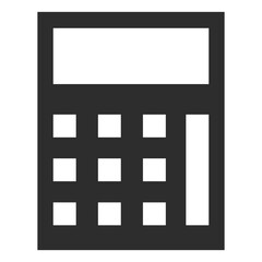 Office Calculator Filled Icon
