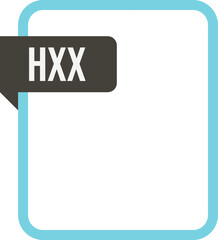 HXX File rectangular icon
