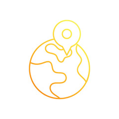 Geolocation Globe vector icon