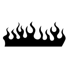 Flame tattoo tribal design sketch. Fire tattoo.