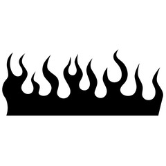 Flame tattoo tribal design sketch. Fire tattoo.