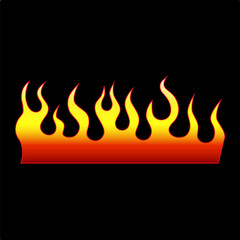 Flame tattoo tribal design sketch. Fire tattoo.