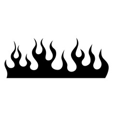 Flame tattoo tribal design sketch. Fire tattoo.