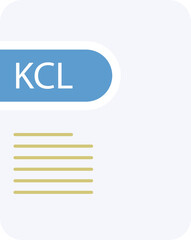 Fototapeta premium KCL File icon deep and minimal