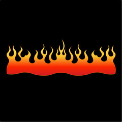 Flame tattoo tribal design sketch. Fire tattoo.