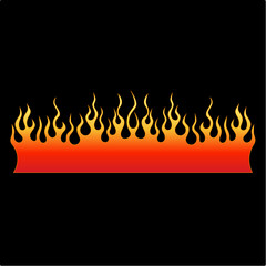 Flame tattoo tribal design sketch. Fire tattoo.