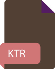 KTR file extension icon crisp corners grey colors