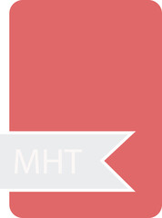 MHT File format icon label contour