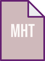 MHT File icon fill crisp corner