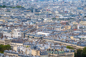Obraz premium vue aérienne sur les toits de paris