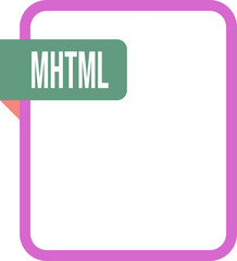 MHTML File rectangular icon