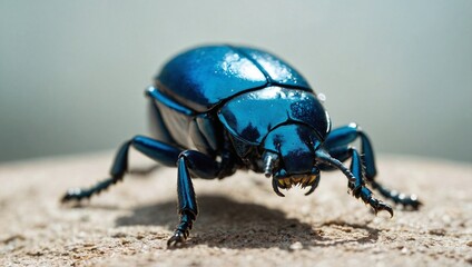 Naklejka premium blue beetle