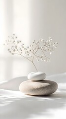 Sophisticated Anti Aging Clinic Banner with Serene Calming Ambiance and Neutral Color Palette