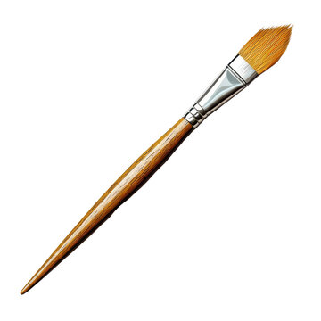 A high-quality paintbrush with a wooden handle and soft bristles, ideal for artists and painters for creating beautiful artworks.