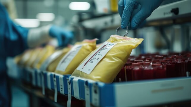 Blood Donation Processing in a Medical Facility
