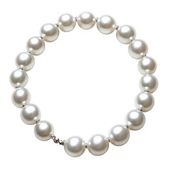 Obraz premium Elegant pearl bracelet, perfect for special occasions or everyday wear. Timeless accessory that enhances any outfit effortlessly.