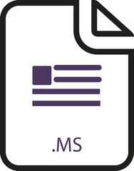 MS file icon with symbols