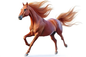 horse isolated on white background