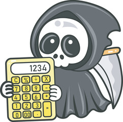 Illustration of cute skull ghost icon.
Funny skull ghost in activities stickers.
Angel of death cute elements.
