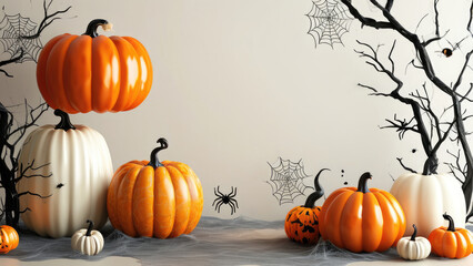 Spooky Halloween: Eerie Background with Halloween Theme