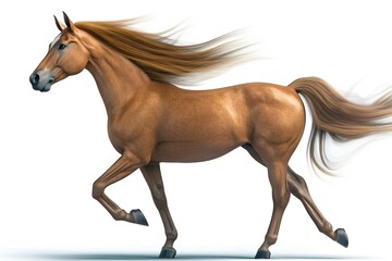 horse isolated on white background