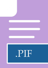 PIF File format icon fill inside