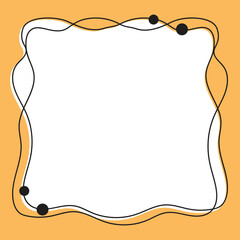 Frame memo with colorful for element note and post