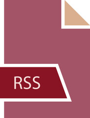 RSS File format icon shape
