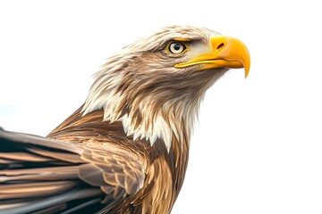 golden eagle isolated on white