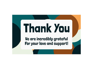 Wedding Thank You Card minimalism Design Template