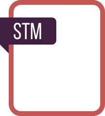 STM File rectangular icon