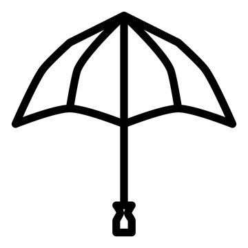 recommend clip art: umbrella, rain, rainy, hot, weather, season outline icon