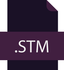 STM File icon fill crisp corners with doted lines