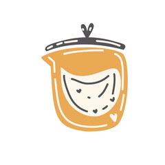 Illustration stamp stickers light bulb lamp icons symbol signal line colorful