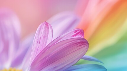 Fototapeta premium Abstract Pastel Flower Petals Macro Photography Floral Background Soft Colors Delicate Texture