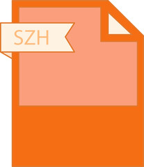 SZH File format icon minimal