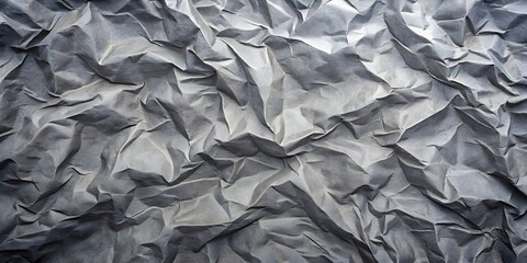 Crumpled Gray Paper Texture Background Surface Abstract Art Design