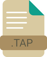 TAP File extension icon with symbol