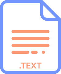 TEXT doted and dashed icon inside transparent