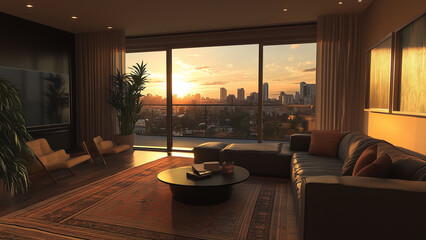 Fototapeta premium Relaxing Urban Living Space