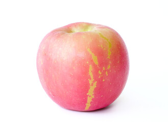 Apple close up isolated on white background.
