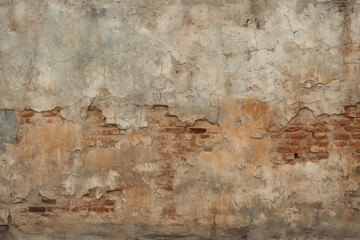 Processed collage of dirty brown concrete wall surface texture. Background for banner, backdrop