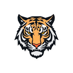 Fototapeta premium Esport vector logo tiger, tiger icon, tiger head, vector, sticker. Tigar head mascot logo design.
