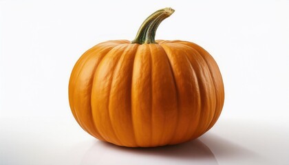 Obraz premium Ripe Orange Pumpkin Isolated on White Background