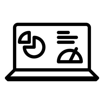 recommend clip art: dashboard, laptop, report, kpi outline icon