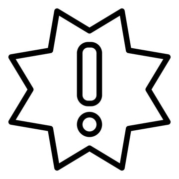 recommend clip art: error, warning, crash, alert outline icon