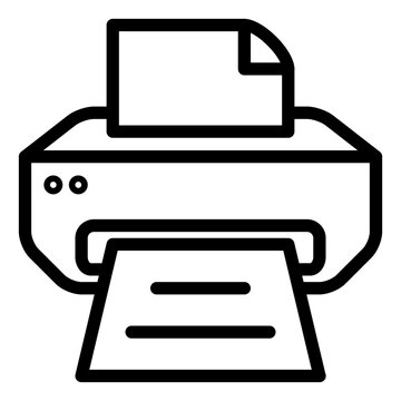 recommend clip art: print, printer, printing, inkjet outline icon